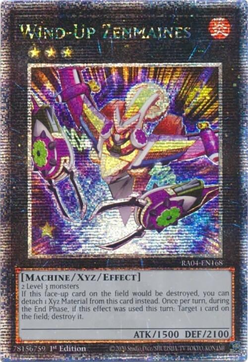Wind-Up Zenmaines [RA04-EN168] Quarter Century Secret Rare | Gear Gaming Bentonville