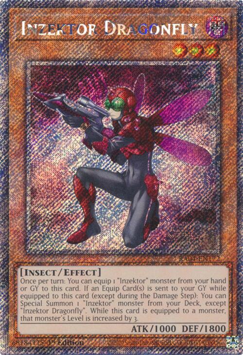 Inzektor Dragonfly [RA04-EN172] Platinum Secret Rare | Gear Gaming Bentonville