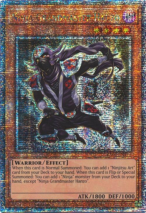 Ninja Grandmaster Hanzo [RA04-EN173] Quarter Century Secret Rare | Gear Gaming Bentonville