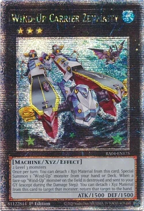 Wind-Up Carrier Zenmaity [RA04-EN175] Quarter Century Secret Rare | Gear Gaming Bentonville