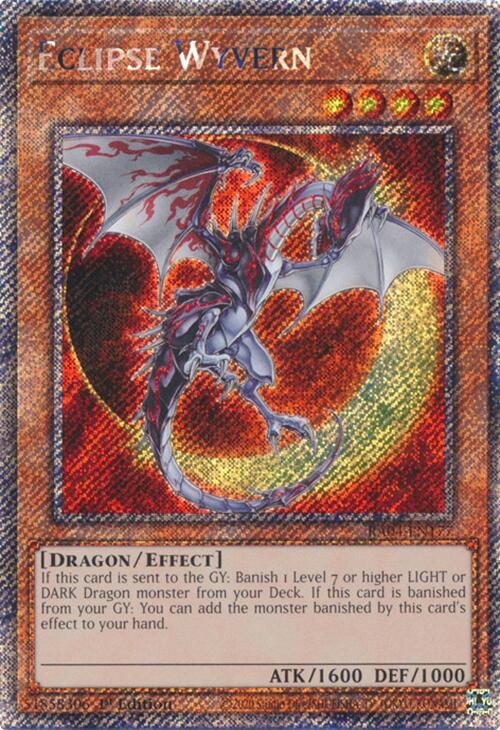 Eclipse Wyvern [RA04-EN177] Platinum Secret Rare | Gear Gaming Bentonville