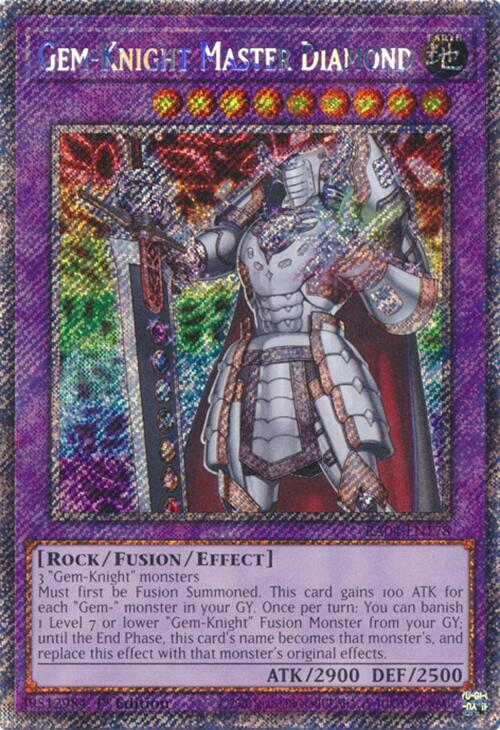 Gem-Knight Master Diamond [RA04-EN178] Platinum Secret Rare | Gear Gaming Bentonville