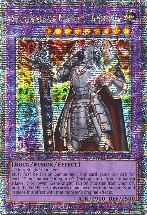 Gem-Knight Master Diamond [RA04-EN178] Quarter Century Secret Rare | Gear Gaming Bentonville