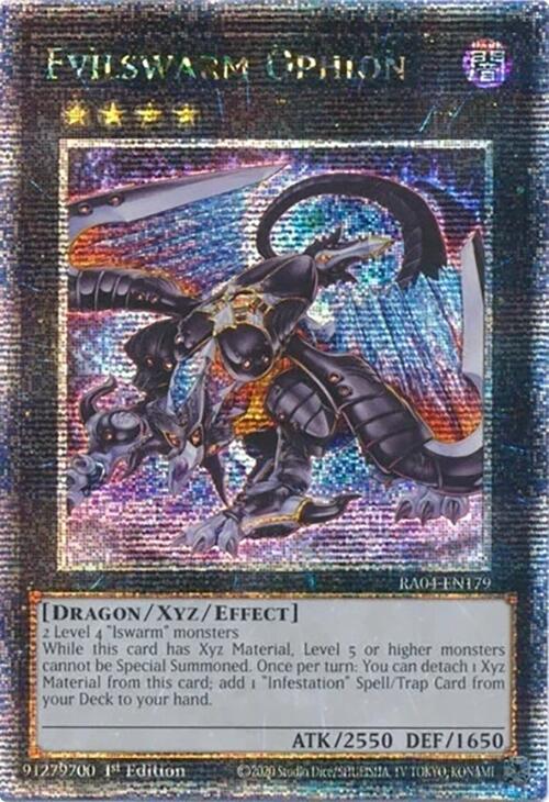 Evilswarm Ophion [RA04-EN179] Quarter Century Secret Rare | Gear Gaming Bentonville