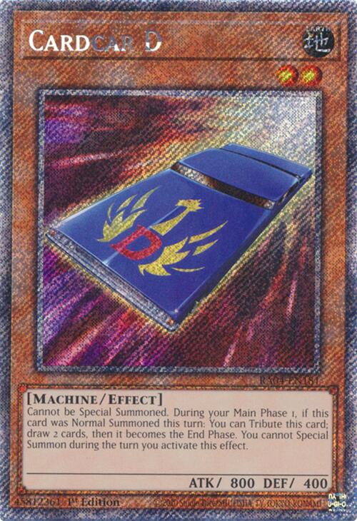 Cardcar D [RA04-EN181] Platinum Secret Rare | Gear Gaming Bentonville