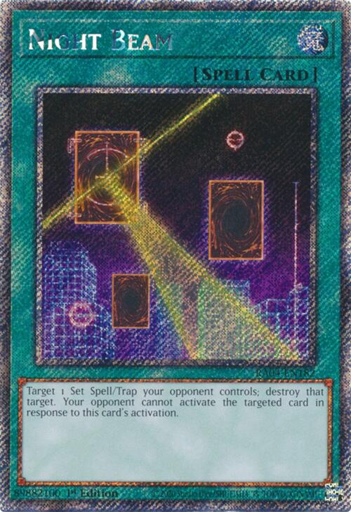 Night Beam [RA04-EN182] Platinum Secret Rare | Gear Gaming Bentonville