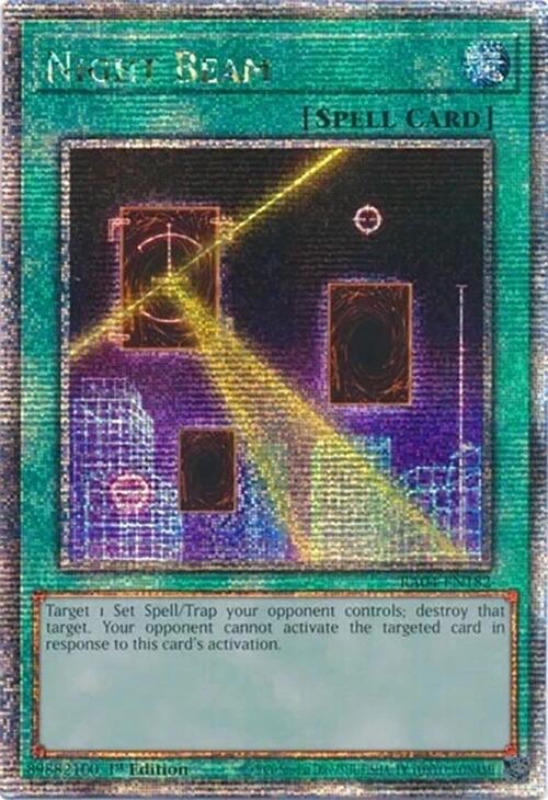 Night Beam [RA04-EN182] Quarter Century Secret Rare | Gear Gaming Bentonville