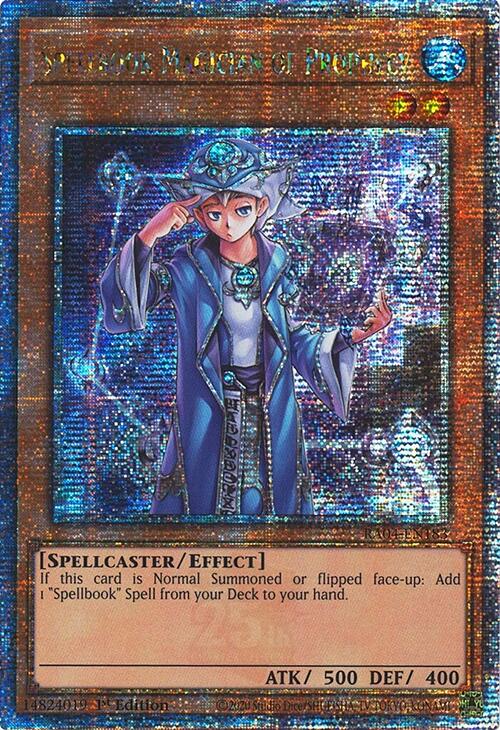 Spellbook Magician of Prophecy [RA04-EN183] Quarter Century Secret Rare | Gear Gaming Bentonville