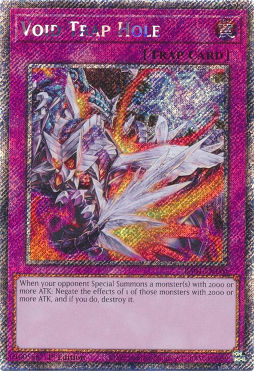Void Trap Hole [RA04-EN190] Platinum Secret Rare | Gear Gaming Bentonville