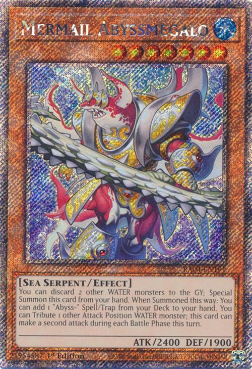 Mermail Abyssmegalo [RA04-EN191] Platinum Secret Rare | Gear Gaming Bentonville