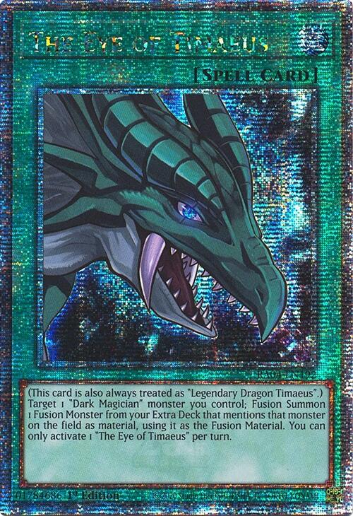 The Eye of Timaeus [RA04-EN192] Quarter Century Secret Rare | Gear Gaming Bentonville