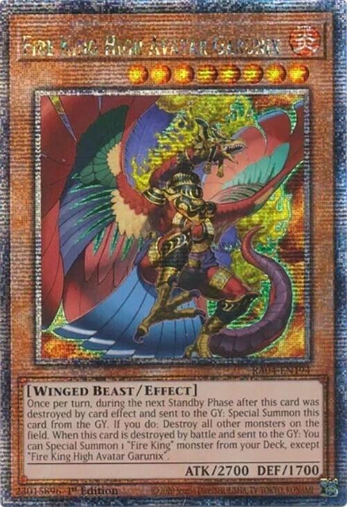 Fire King High Avatar Garunix [RA04-EN194] Quarter Century Secret Rare | Gear Gaming Bentonville