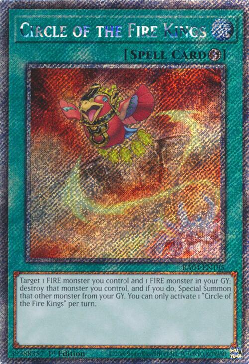 Circle of the Fire Kings [RA04-EN195] Platinum Secret Rare | Gear Gaming Bentonville
