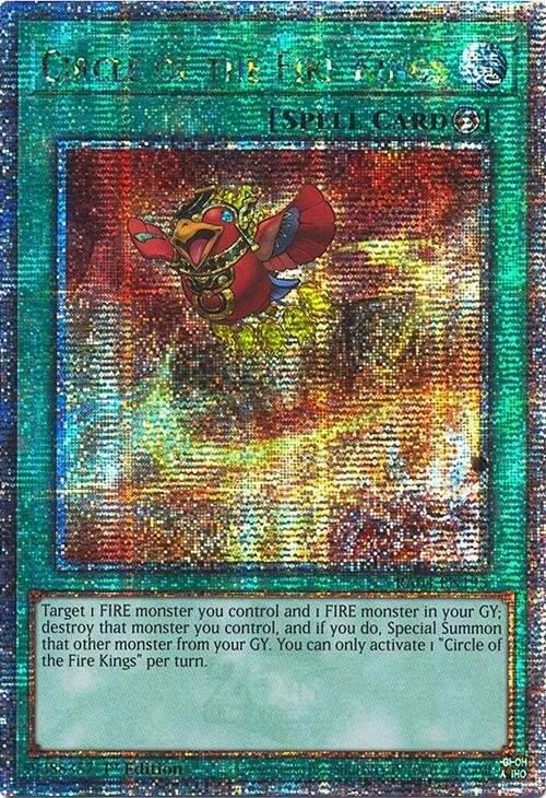 Circle of the Fire Kings [RA04-EN195] Quarter Century Secret Rare | Gear Gaming Bentonville