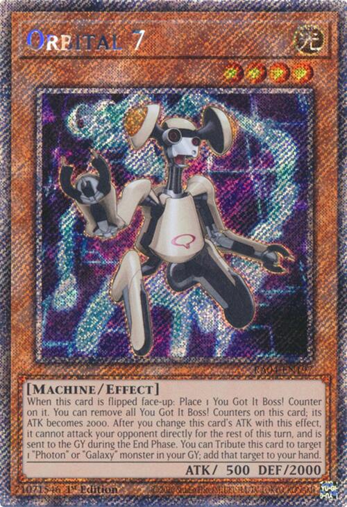 Orbital 7 [RA04-EN197] Platinum Secret Rare | Gear Gaming Bentonville