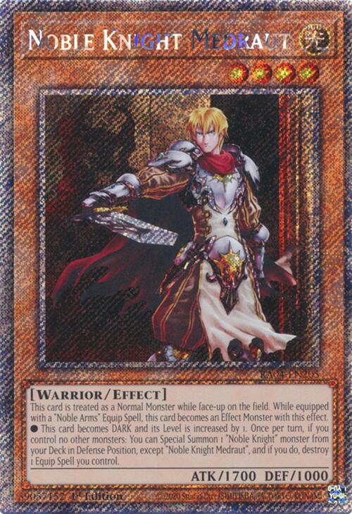 Noble Knight Medraut [RA04-EN205] Platinum Secret Rare | Gear Gaming Bentonville