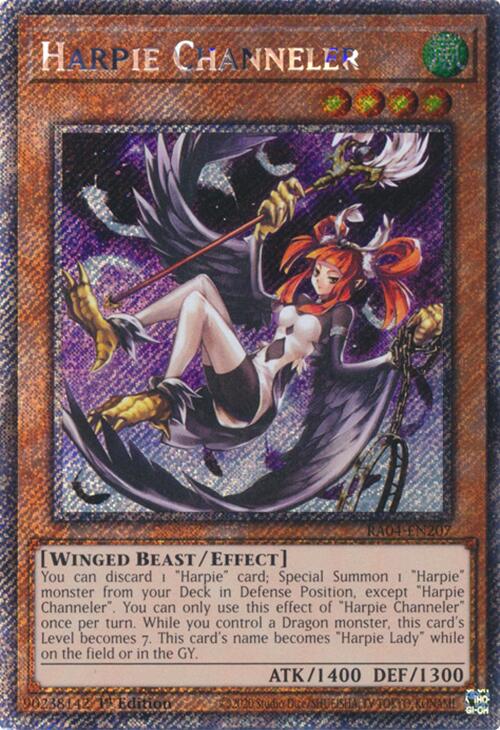 Harpie Channeler [RA04-EN207] Platinum Secret Rare | Gear Gaming Bentonville
