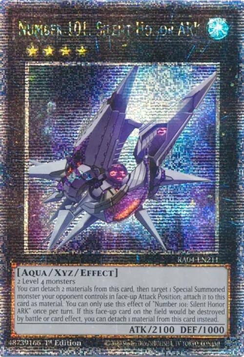 Number 101: Silent Honor ARK [RA04-EN211] Quarter Century Secret Rare | Gear Gaming Bentonville