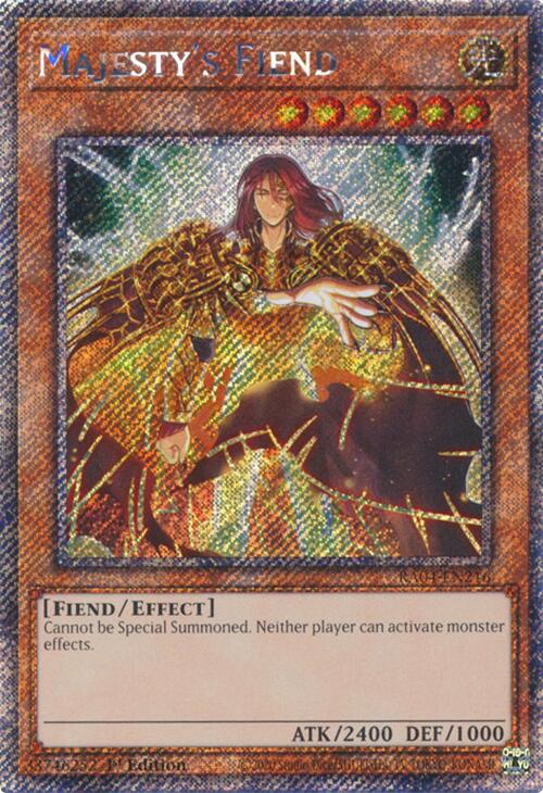 Majesty's Fiend [RA04-EN216] Platinum Secret Rare | Gear Gaming Bentonville