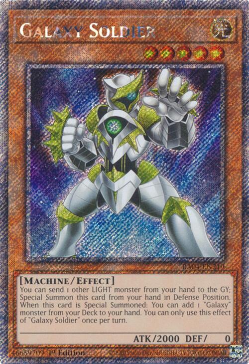 Galaxy Soldier [RA04-EN219] Platinum Secret Rare | Gear Gaming Bentonville