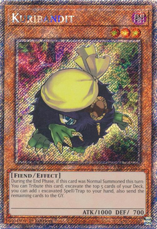 Kuribandit [RA04-EN221] Platinum Secret Rare | Gear Gaming Bentonville