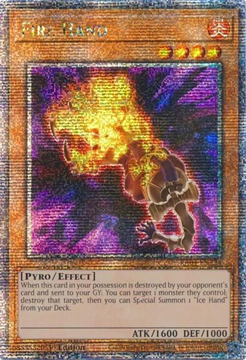 Fire Hand [RA04-EN224] Quarter Century Secret Rare | Gear Gaming Bentonville