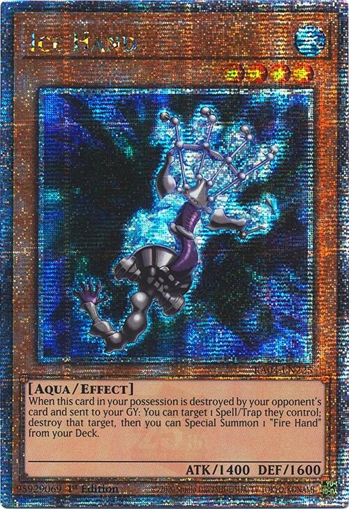 Ice Hand [RA04-EN225] Quarter Century Secret Rare | Gear Gaming Bentonville