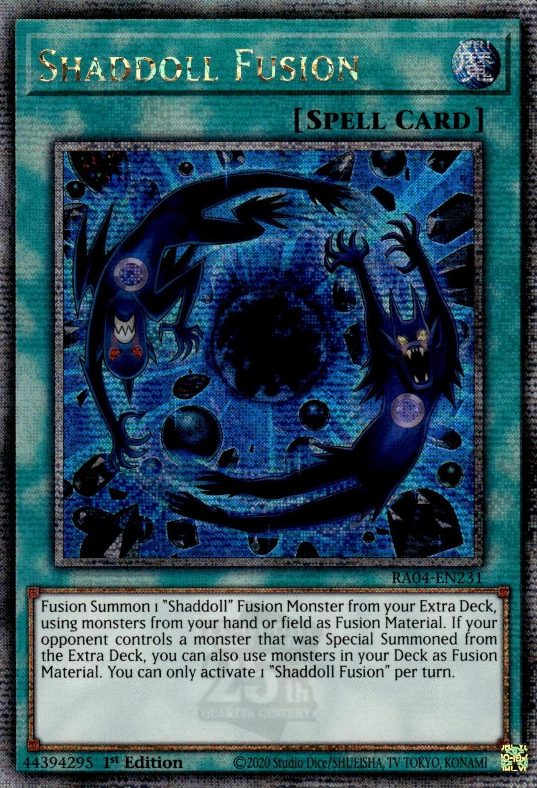 Shaddoll Fusion [RA04-EN231] Quarter Century Secret Rare | Gear Gaming Bentonville