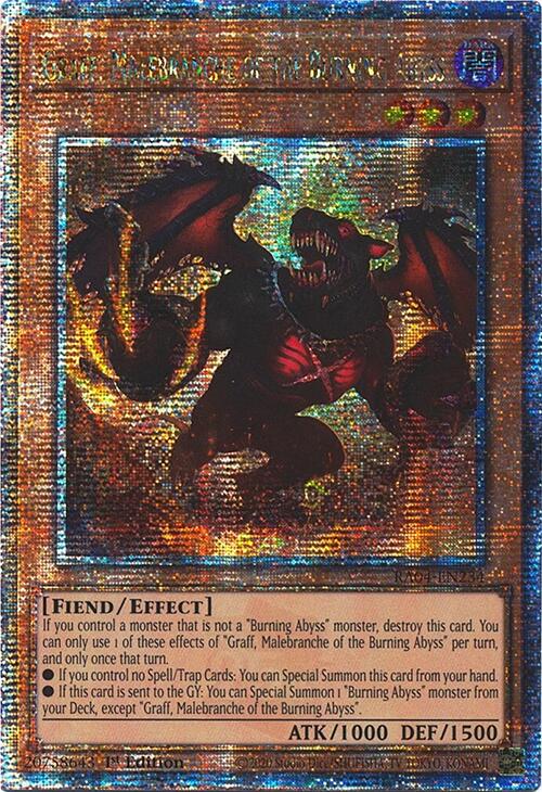 Graff, Malebranche of the Burning Abyss [RA04-EN234] Quarter Century Secret Rare | Gear Gaming Bentonville