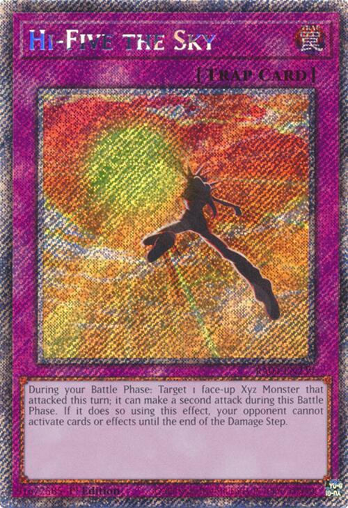 Hi-Five the Sky [RA04-EN239] Platinum Secret Rare | Gear Gaming Bentonville