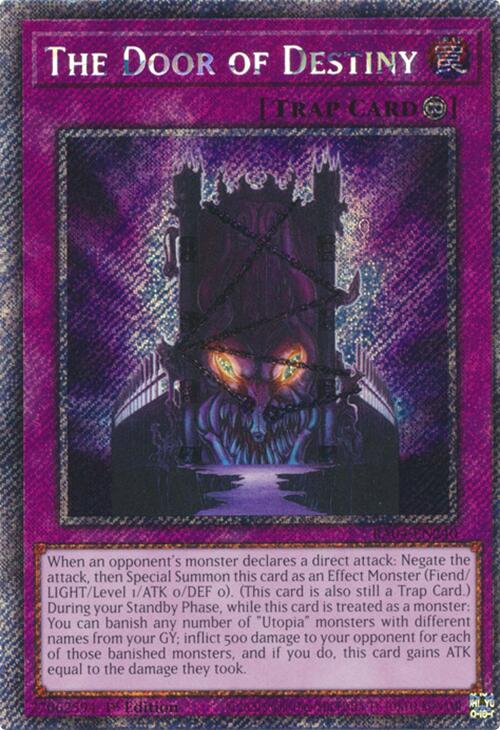 The Door of Destiny [RA04-EN240] Platinum Secret Rare | Gear Gaming Bentonville