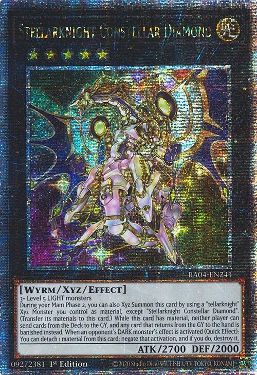 Stellarknight Constellar Diamond [RA04-EN241] Quarter Century Secret Rare | Gear Gaming Bentonville