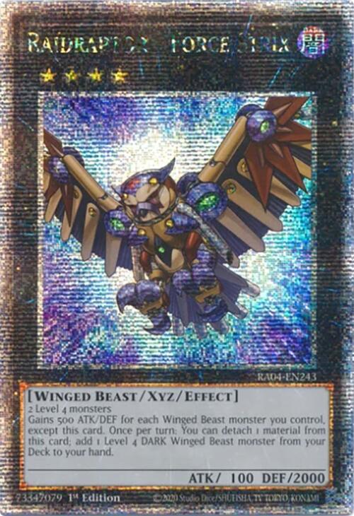 Raidraptor - Force Strix [RA04-EN243] Quarter Century Secret Rare | Gear Gaming Bentonville