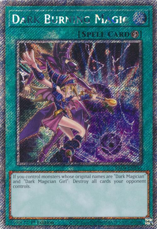 Dark Burning Magic [RA04-EN246] Platinum Secret Rare | Gear Gaming Bentonville