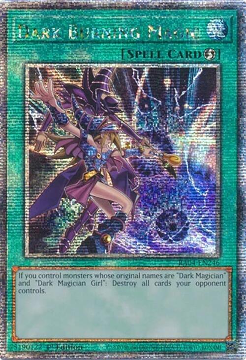Dark Burning Magic [RA04-EN246] Quarter Century Secret Rare | Gear Gaming Bentonville