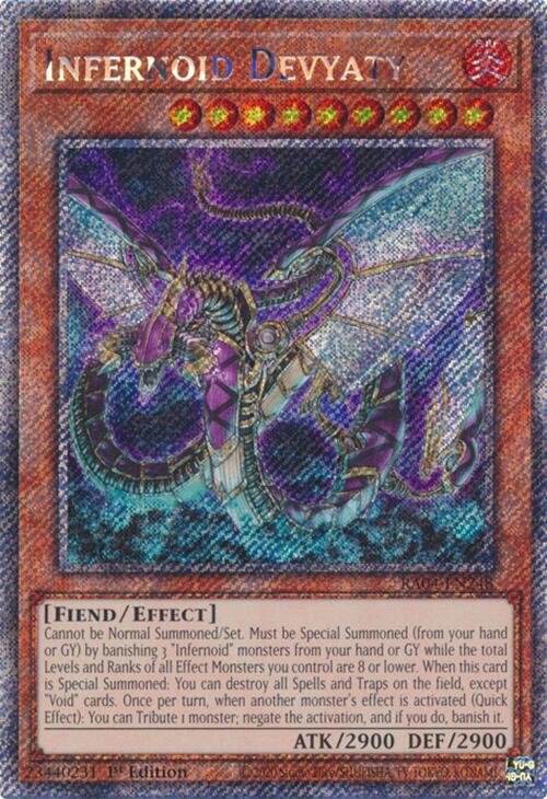 Infernoid Devyaty [RA04-EN248] Platinum Secret Rare | Gear Gaming Bentonville