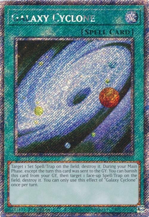 Galaxy Cyclone [RA04-EN250] Platinum Secret Rare | Gear Gaming Bentonville