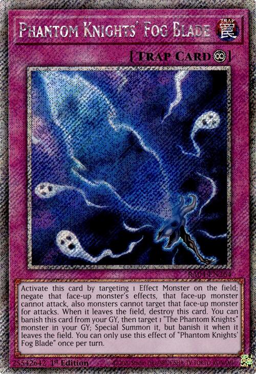 Phantom Knights' Fog Blade [RA04-EN264] Platinum Secret Rare | Gear Gaming Bentonville