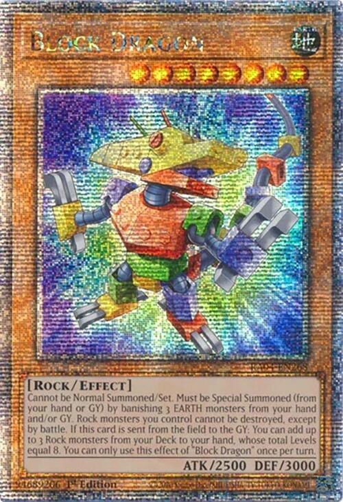 Block Dragon [RA04-EN268] Quarter Century Secret Rare | Gear Gaming Bentonville