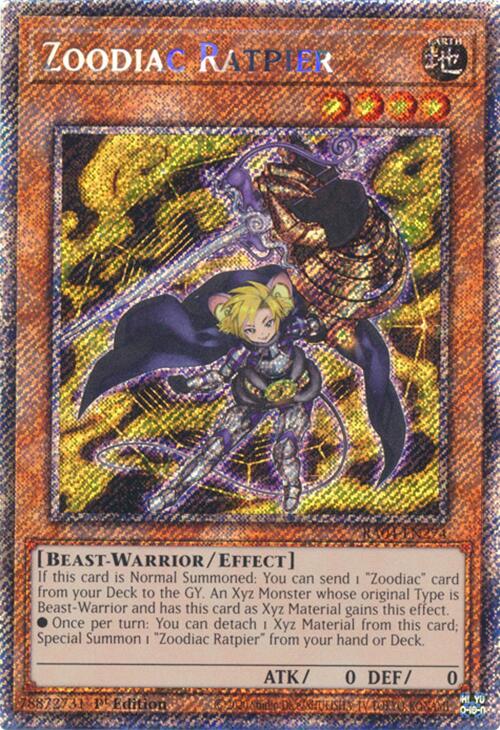 Zoodiac Ratpier [RA04-EN274] Platinum Secret Rare | Gear Gaming Bentonville