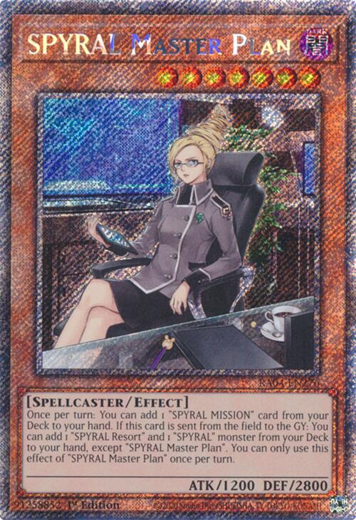 SPYRAL Master Plan [RA04-EN276] Platinum Secret Rare | Gear Gaming Bentonville