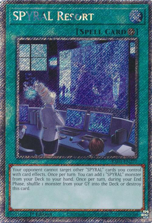 SPYRAL Resort [RA04-EN277] Platinum Secret Rare | Gear Gaming Bentonville