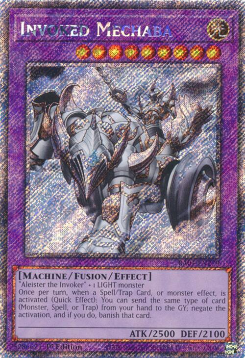 Invoked Mechaba [RA04-EN279] Platinum Secret Rare | Gear Gaming Bentonville