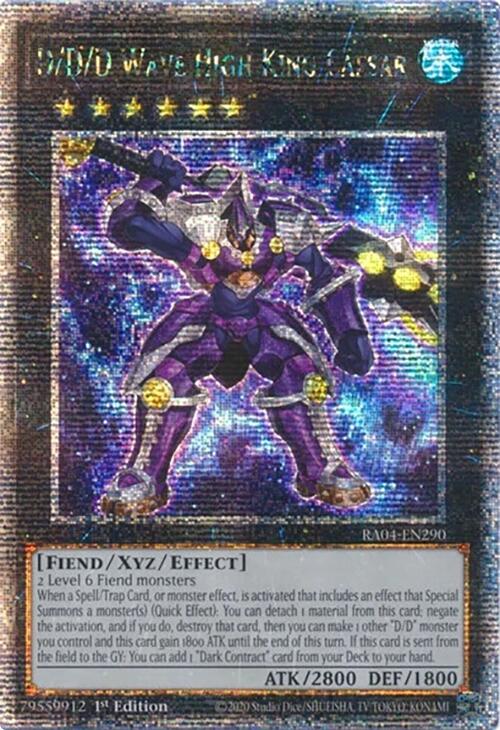 D/D/D Wave High King Caesar [RA04-EN290] Quarter Century Secret Rare | Gear Gaming Bentonville