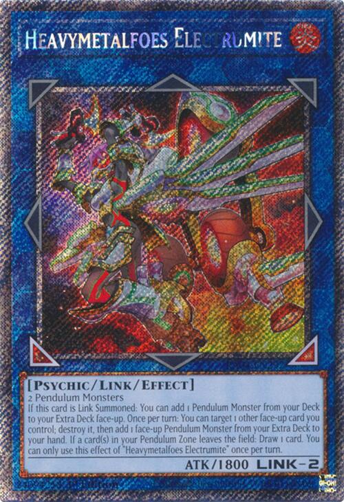 Heavymetalfoes Electrumite [RA04-EN292] Platinum Secret Rare | Gear Gaming Bentonville