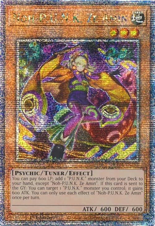 Noh-P.U.N.K. Ze Amin [RA04-EN293] Quarter Century Secret Rare | Gear Gaming Bentonville