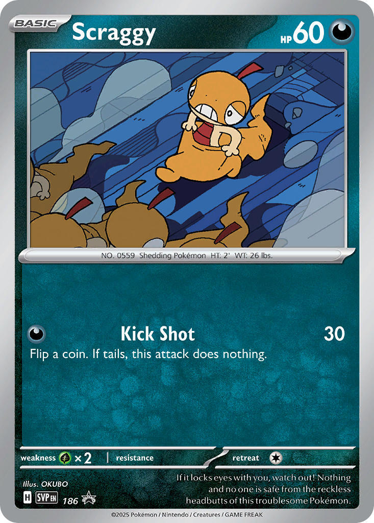 Scraggy (186) [Scarlet & Violet: Black Star Promos] | Gear Gaming Bentonville