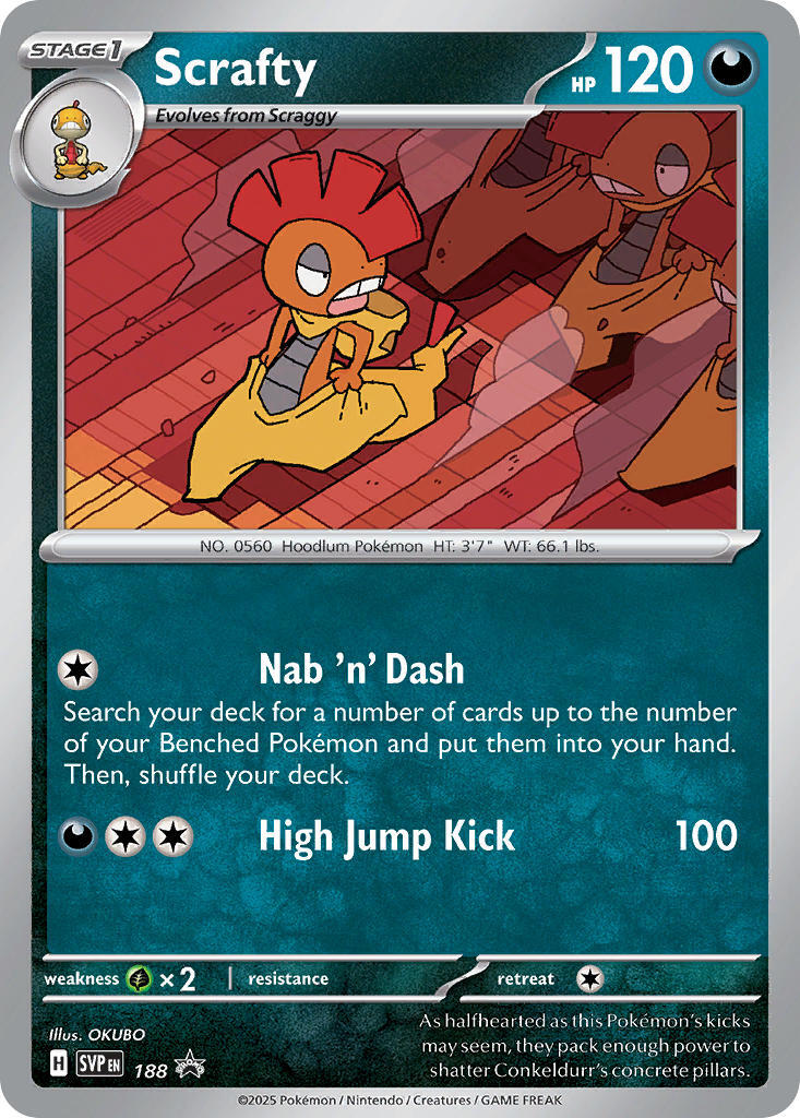Scrafty (188) [Scarlet & Violet: Black Star Promos] | Gear Gaming Bentonville