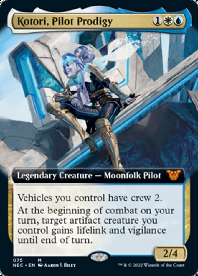 Kotori, Pilot Prodigy (Extended Art) [Kamigawa: Neon Dynasty Commander] | Gear Gaming Bentonville