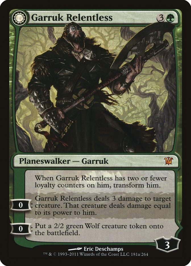 Garruk Relentless // Garruk, the Veil-Cursed [Innistrad] | Gear Gaming Bentonville